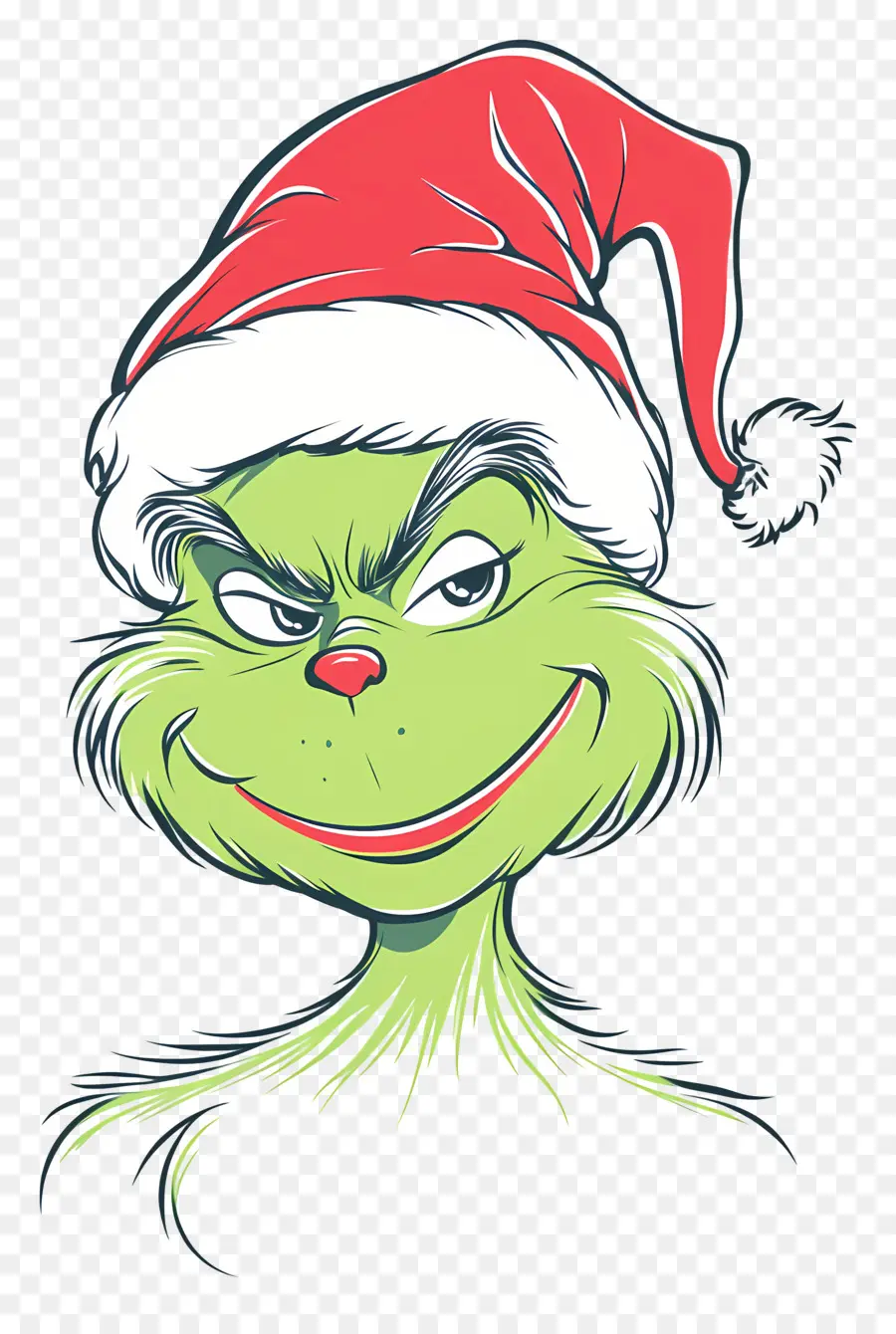 Mızıkçı，Yeşil Grinch PNG