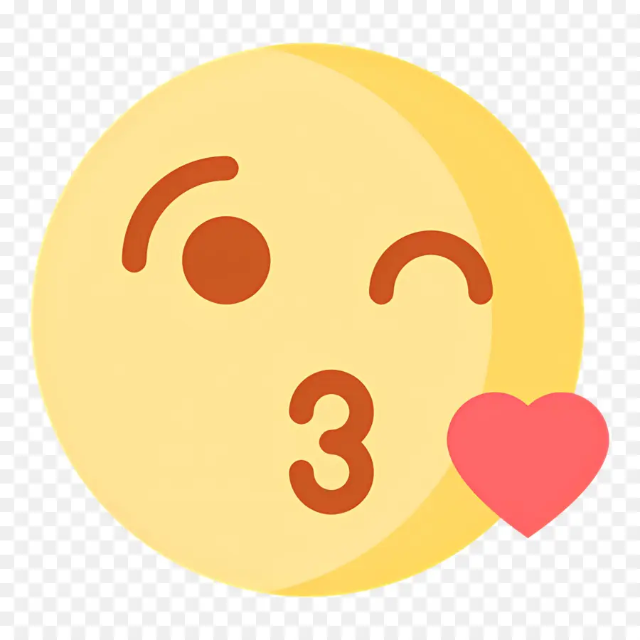 öpücük Emojisi，Emojiyi öpmek PNG