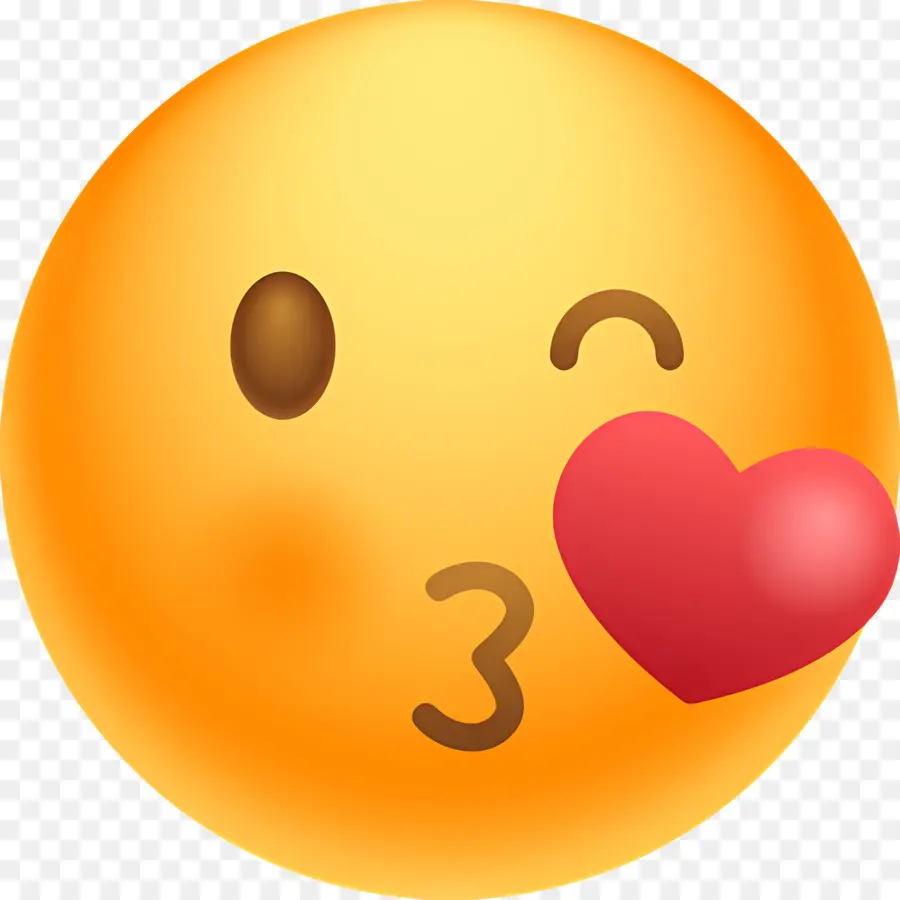 öpücük Emojisi，Gülümseyen Emoji PNG