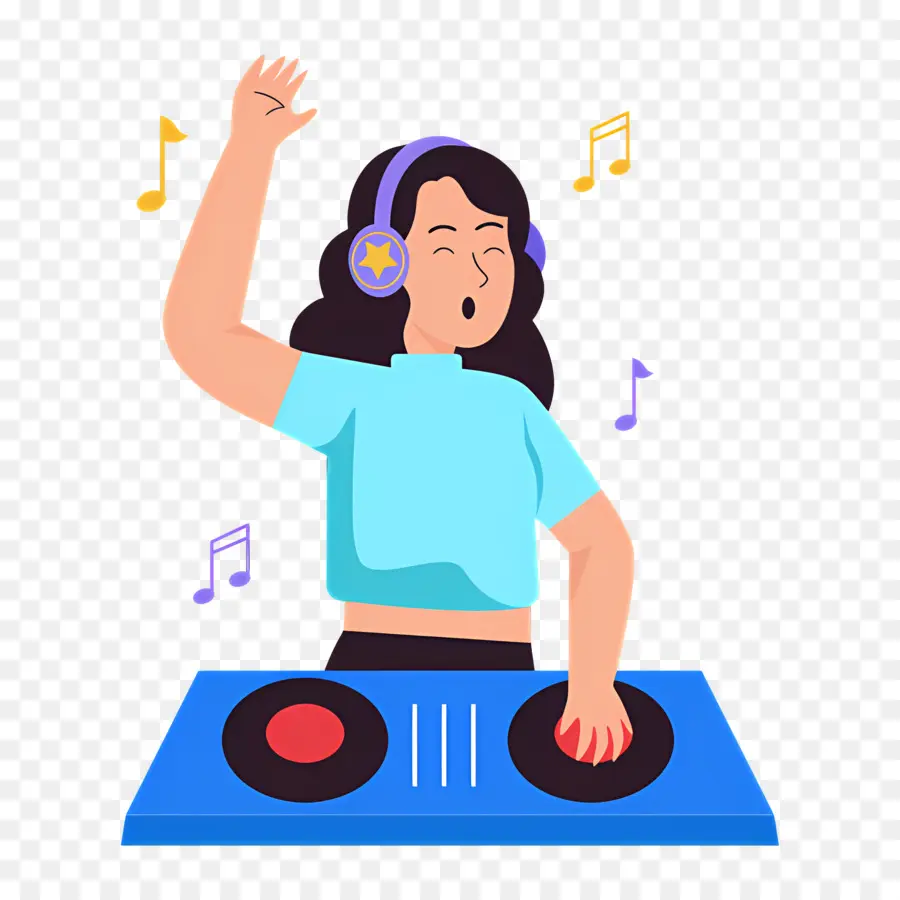 Müzik Dj'i，Dj Kız PNG