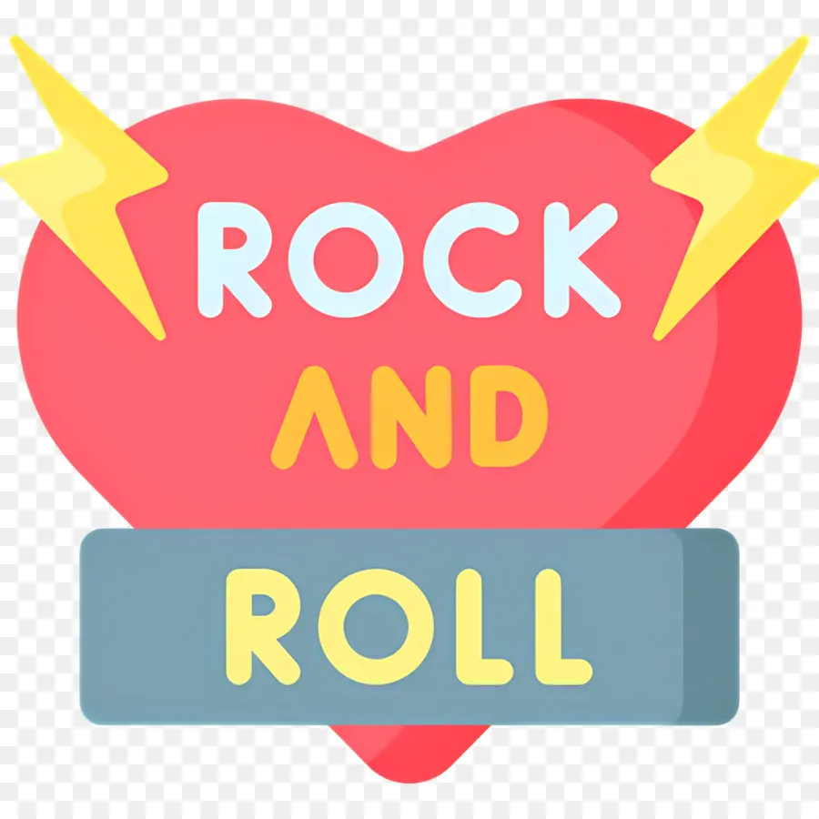 Rock Müzik，Rock'n Roll Kalp PNG