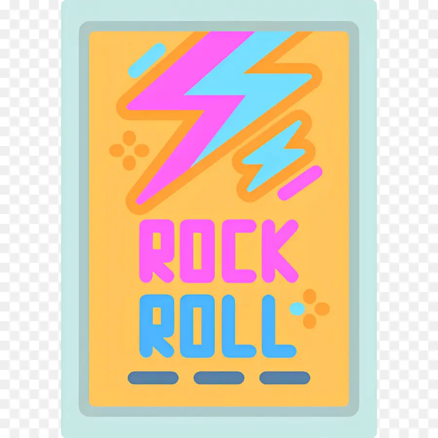 Rock Müzik，Rock Roll Posteri PNG