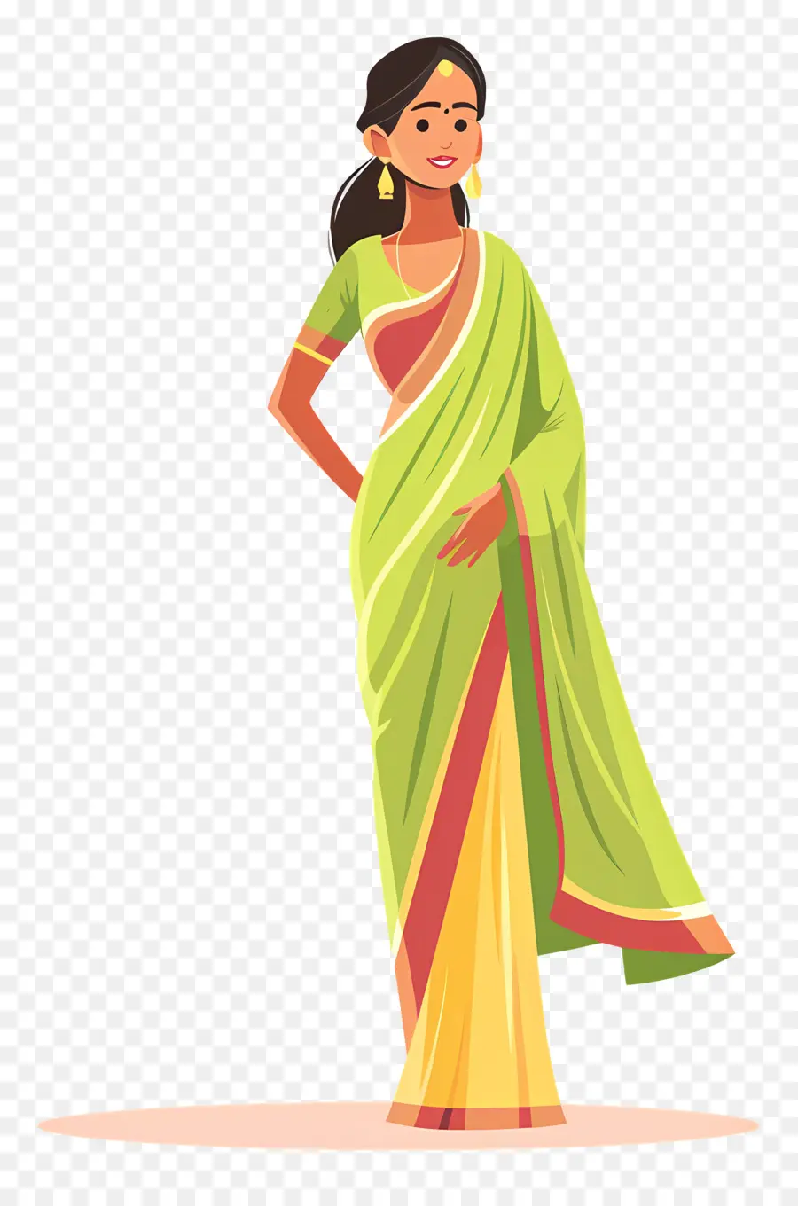 Hint Sari，Saree'deki Kadın PNG