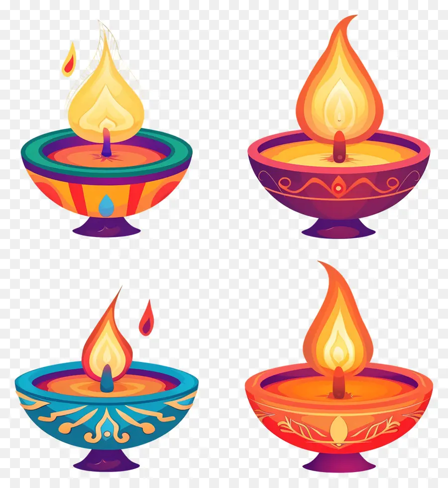 Diwali Mumu，Renkli Diyarlar PNG