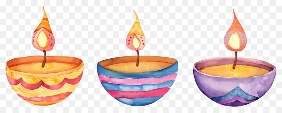 Diwali Diya，Dekoratif Lambalar PNG