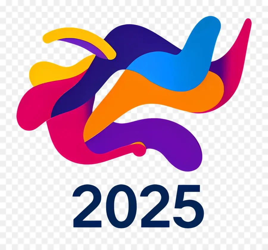 2025 Yılı，Renkli 2025 PNG