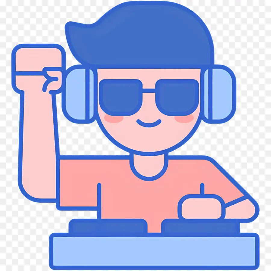 Müzik Dj'i，Karikatür Dj PNG