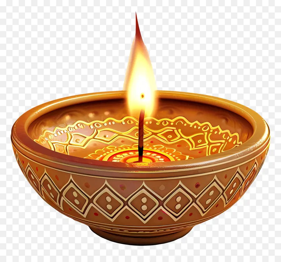 Diwali Mumu，çiçek Mum PNG