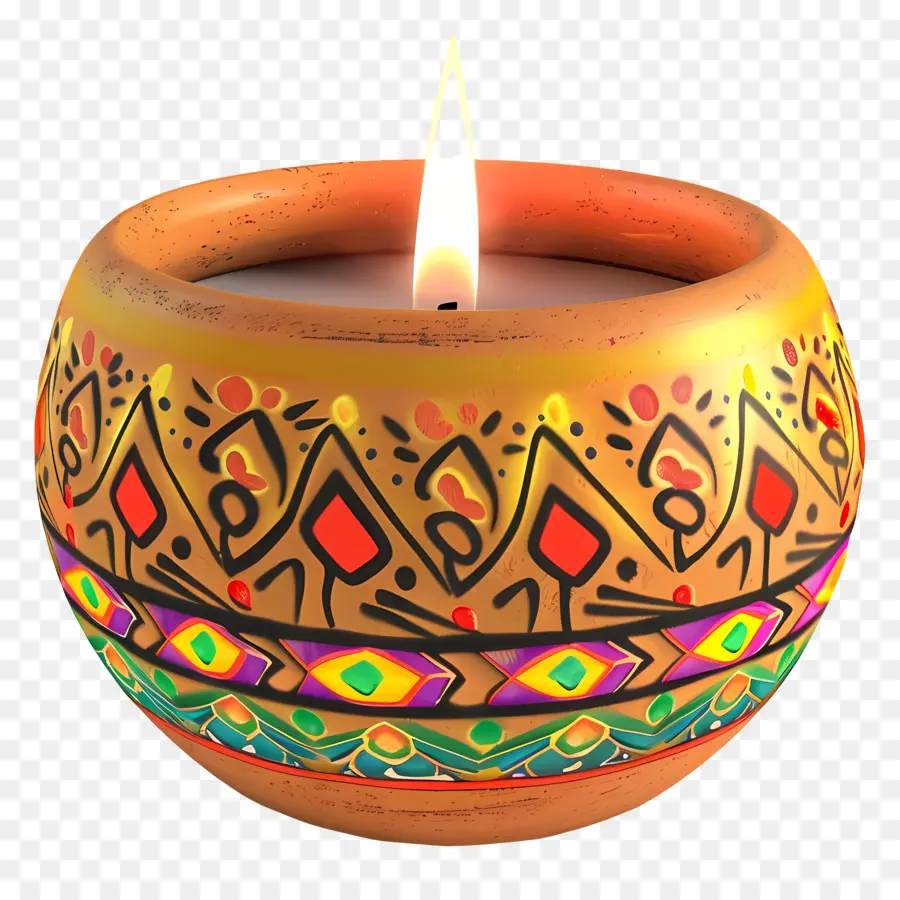 Diwali Mumu，Dekoratif Mum PNG