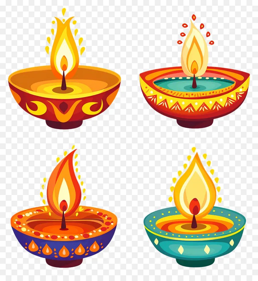 Diwali Mumu，Renkli Diyarlar PNG