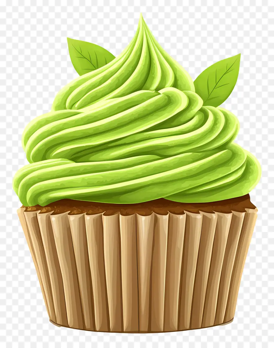 Matcha Cupcake，Kek PNG