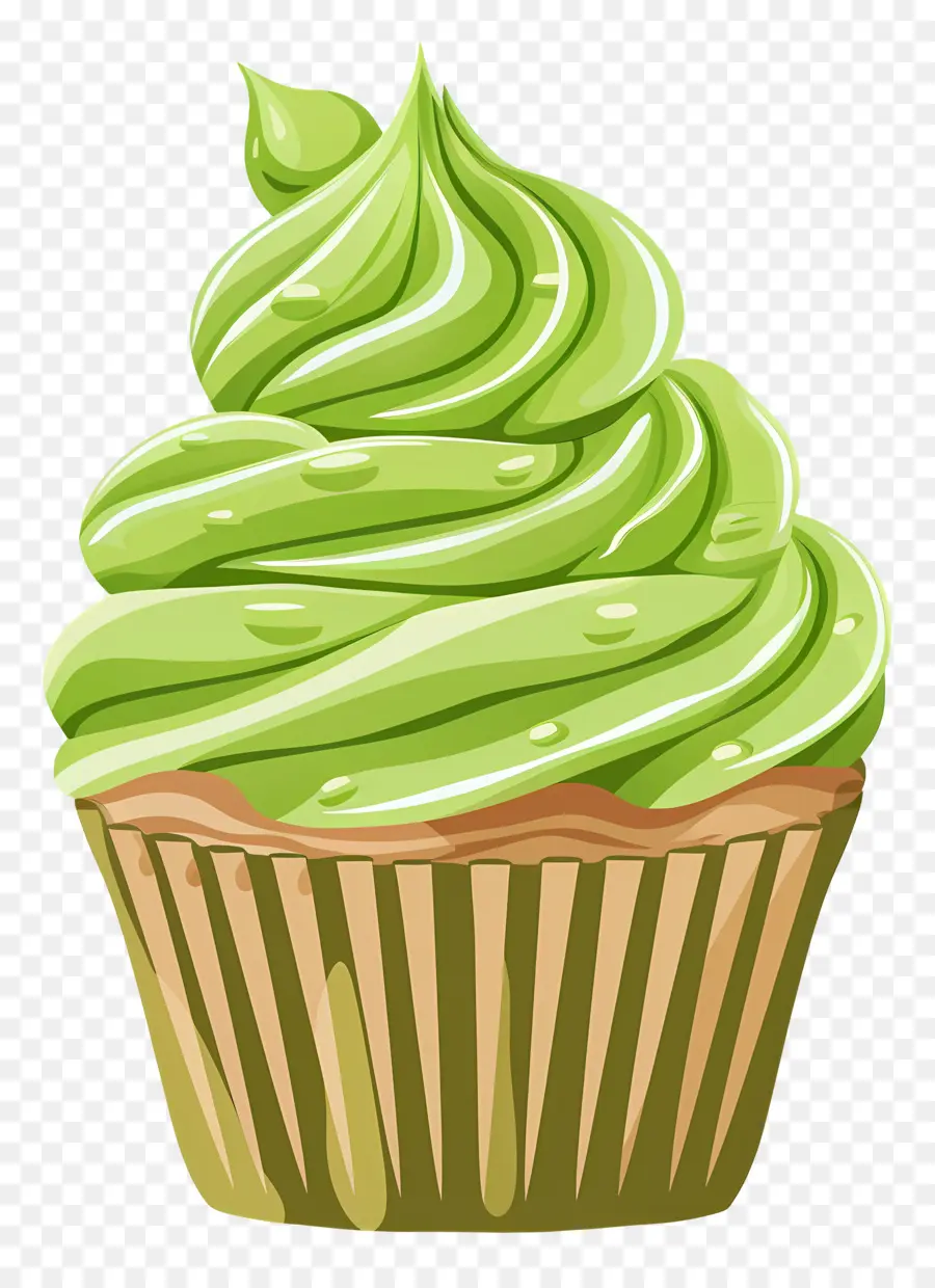 Matcha Cupcake，Kek PNG