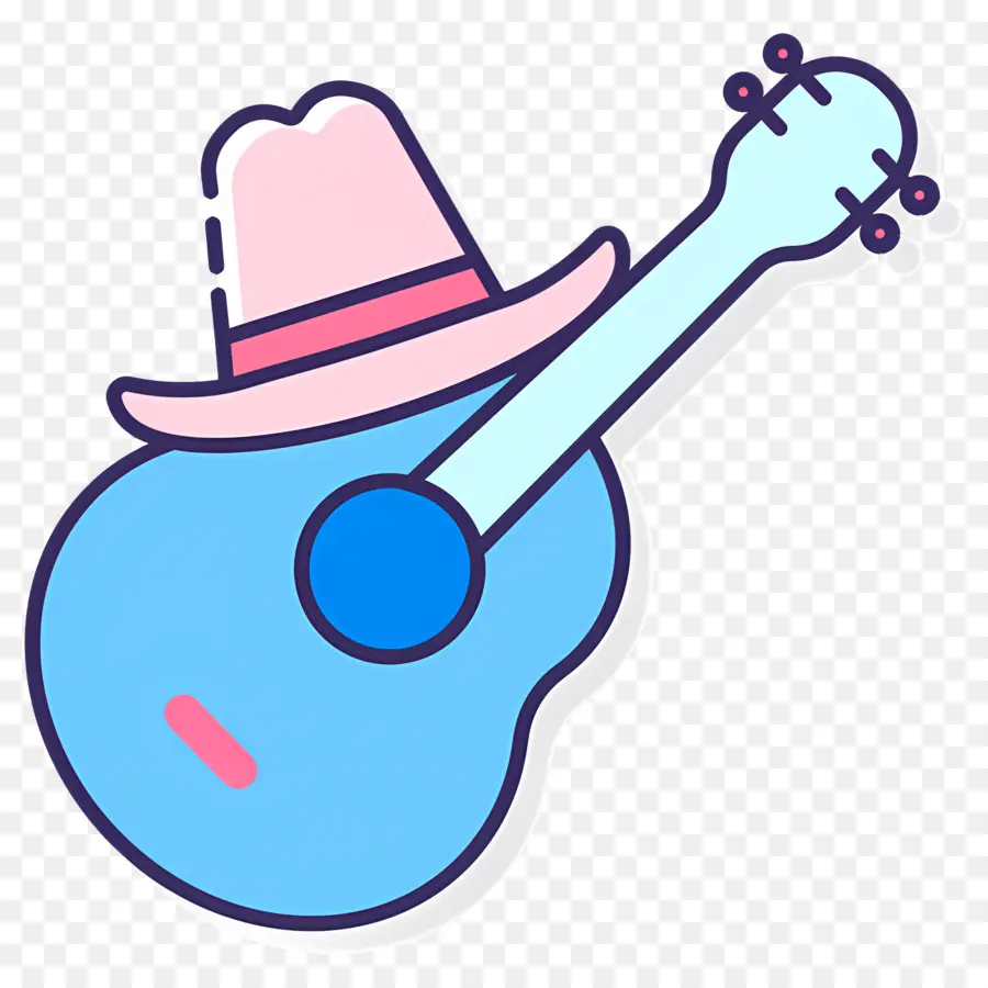 ülke Müziği，Şapkalı Gitar PNG