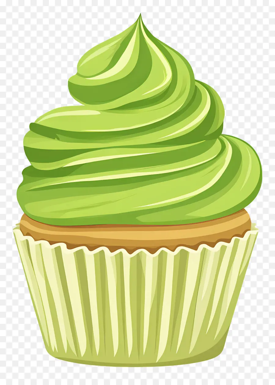 Matcha Cupcake，Kek PNG