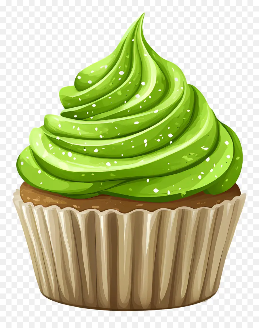 Matcha Cupcake，Kek PNG