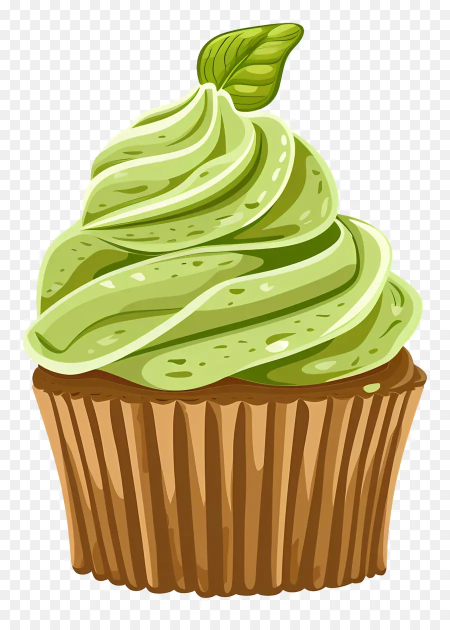 Matcha Cupcake，Kek PNG