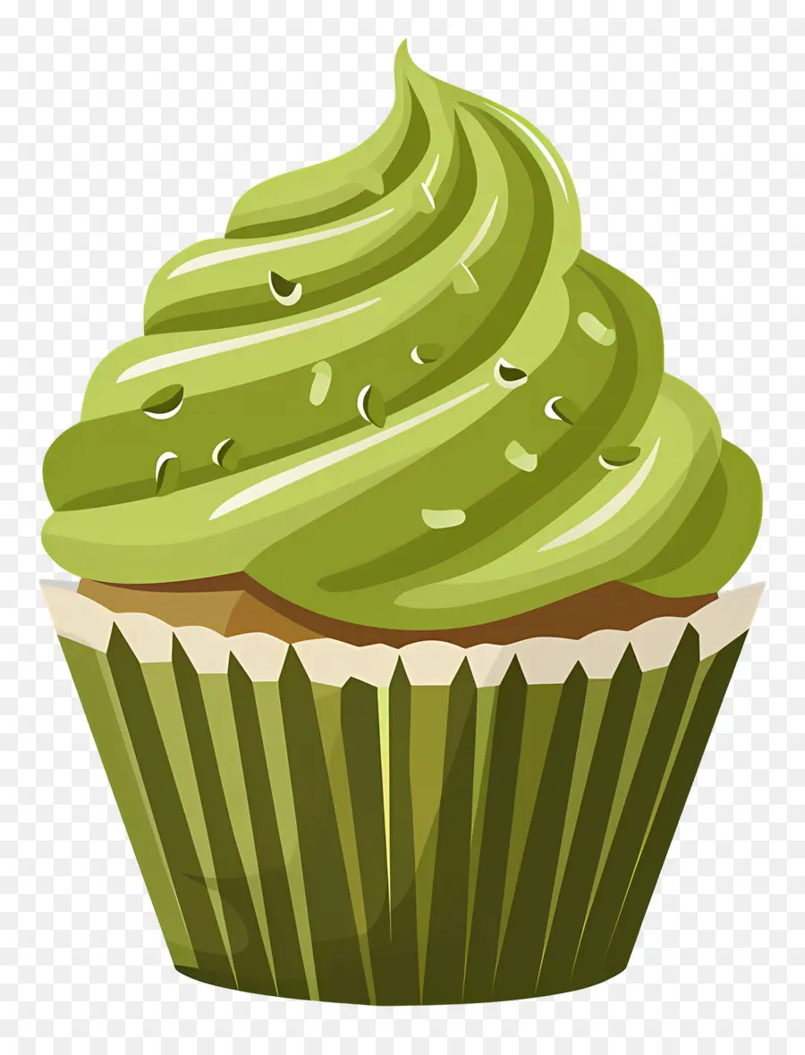 Matcha Cupcake，Kek PNG