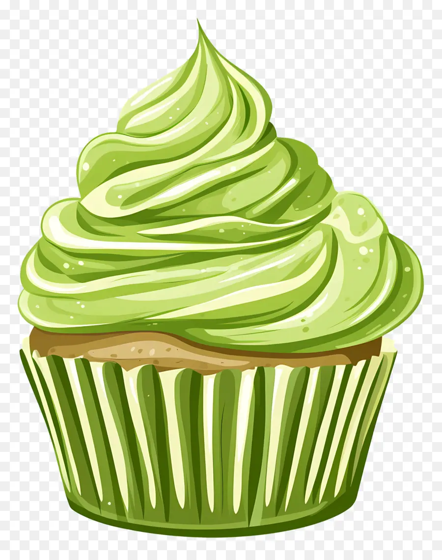 Matcha Cupcake，Kek PNG