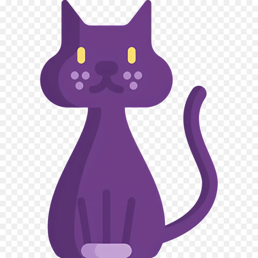 Cadılar Bayramı Kedi，Mor Kedi PNG