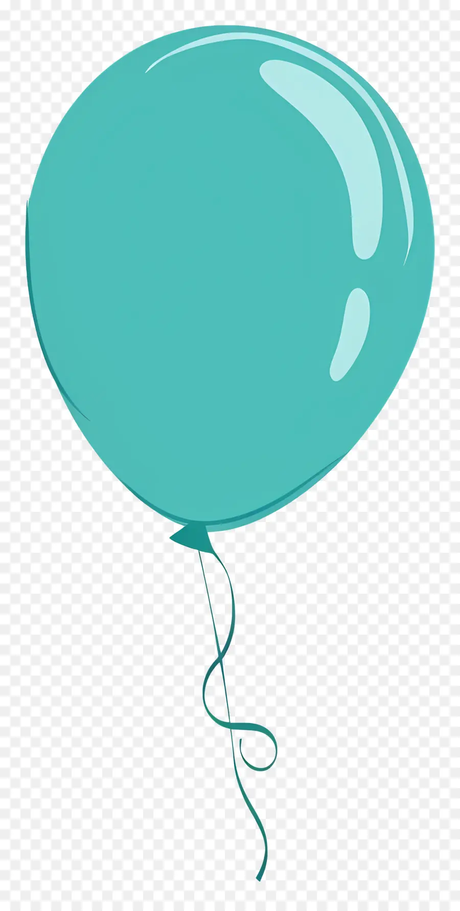 Tek Balon，Yeşil Balon PNG