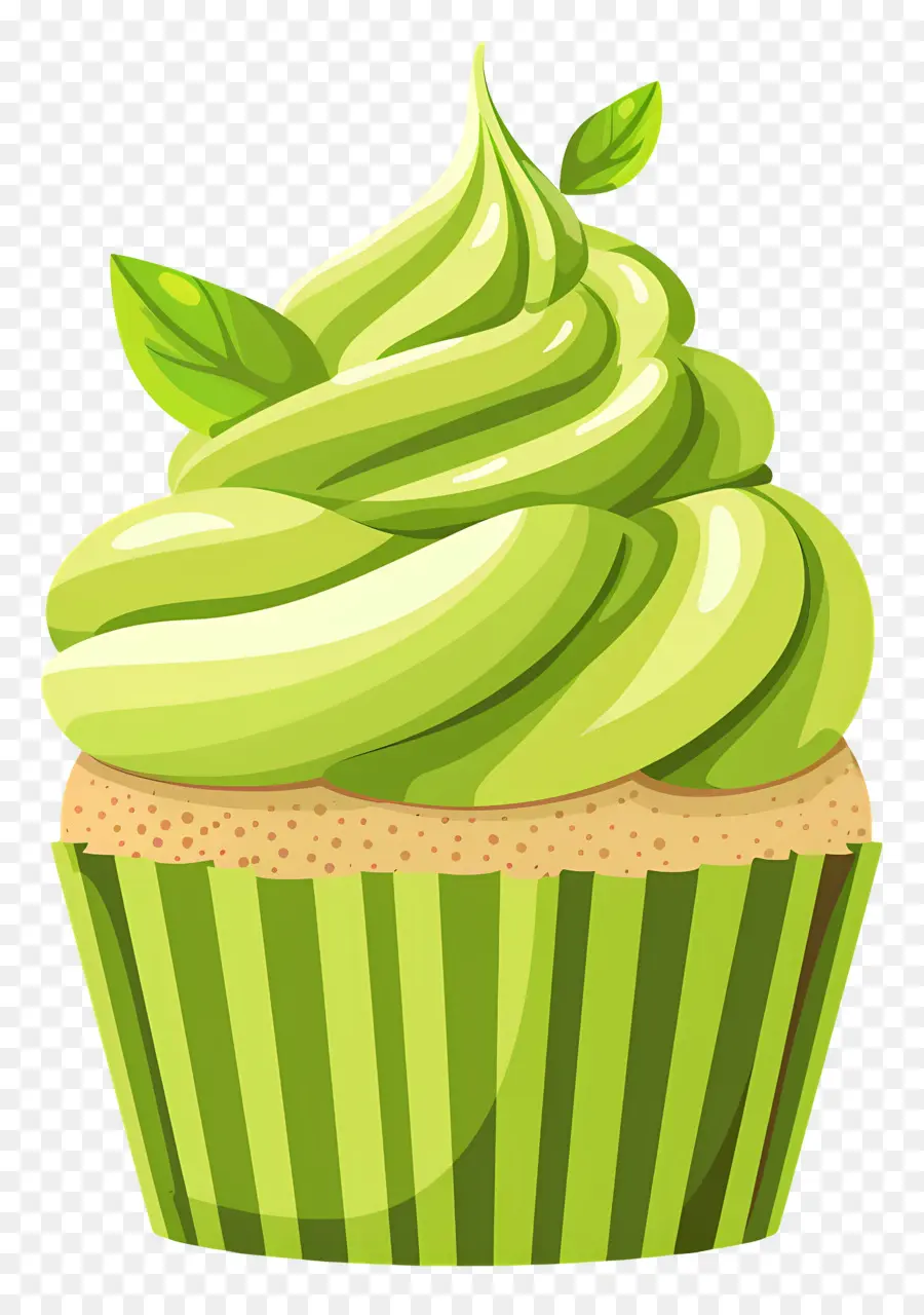 Matcha Cupcake，Kek PNG