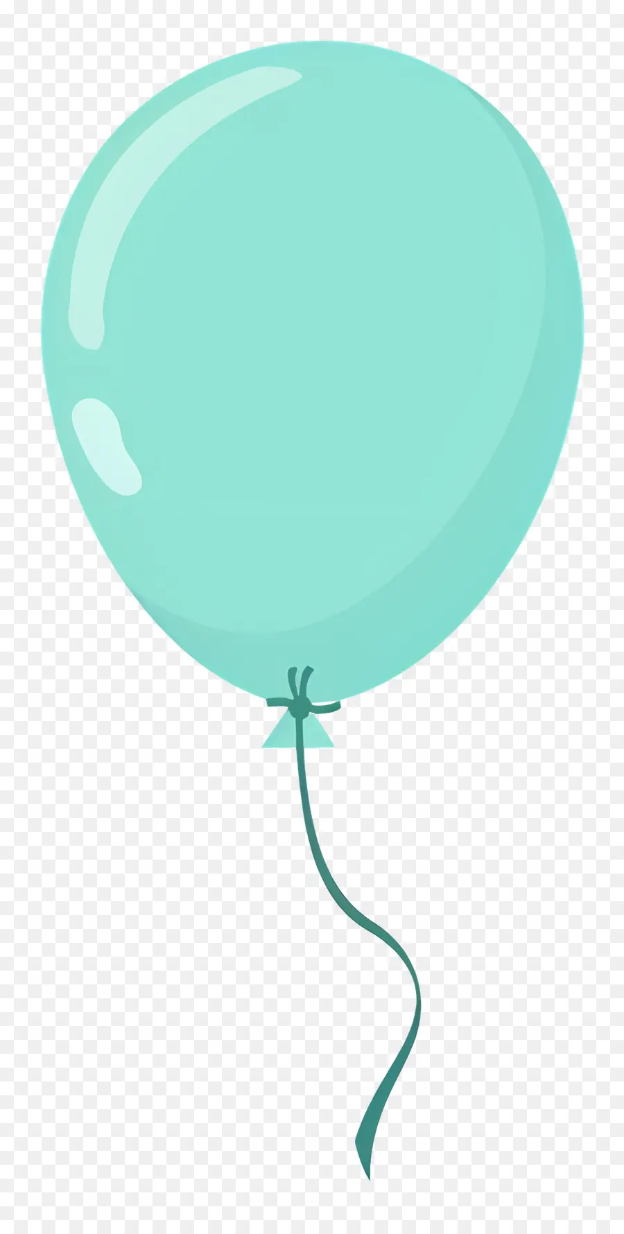 Tek Balon，Yeşil Balon PNG