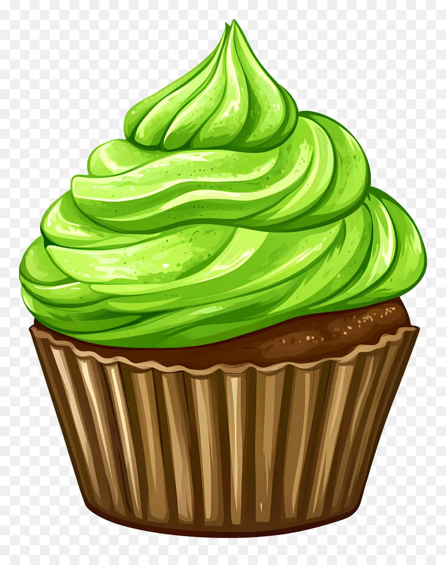 Matcha Cupcake，Kek PNG