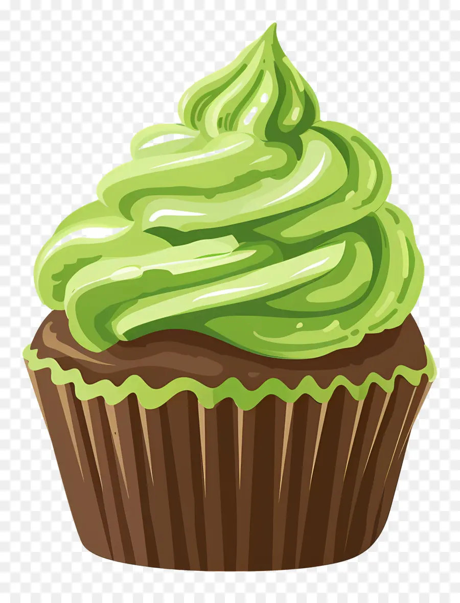 Matcha Cupcake，Kek PNG