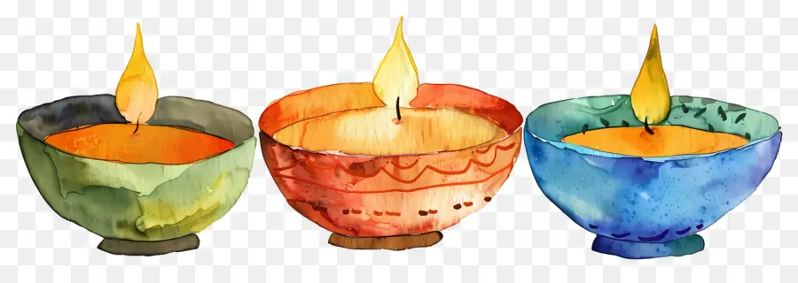 Diwali Diya，Dekoratif Lambalar PNG