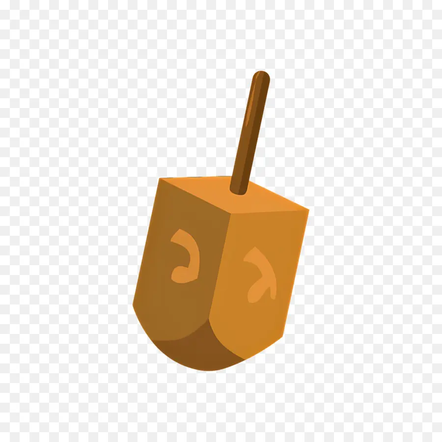 Hanuka Topaç，Kahverengi Dreidel PNG