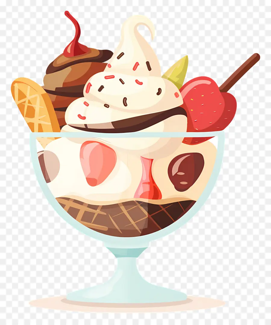 Dondurmalı Tatlı，Dondurma Sundae PNG