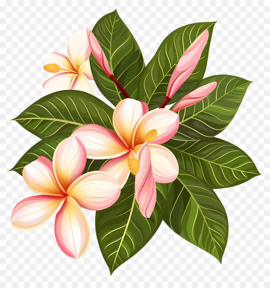 Plumeria çiçeği，Plumeria'nın çiçekleri PNG