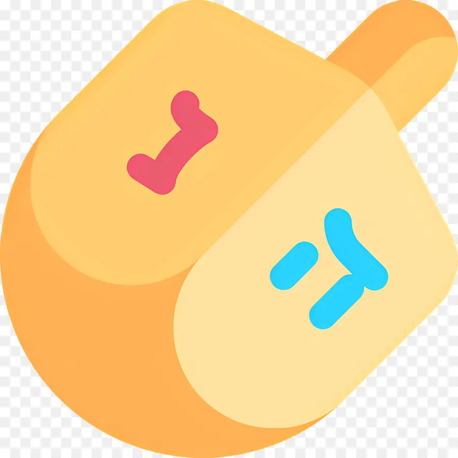 Hanuka Topaç，Sarı Dreidel PNG