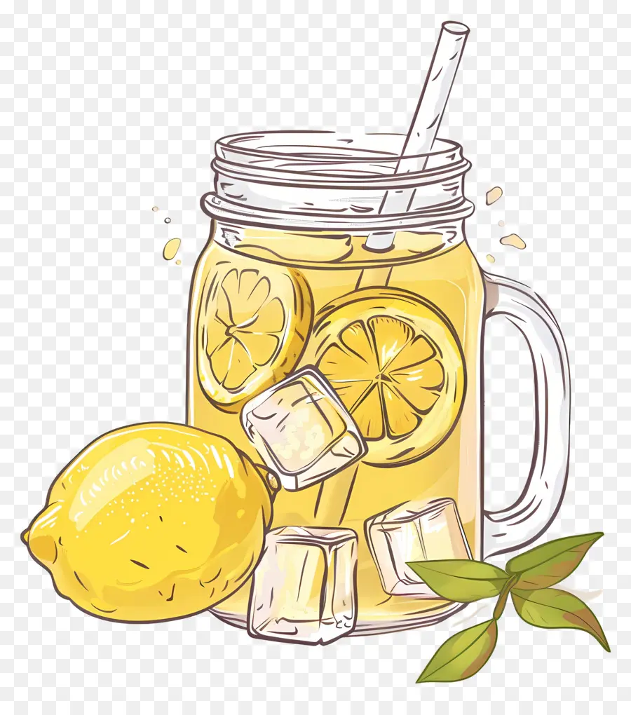 Limon Çayı，Kavanozda Limonata PNG