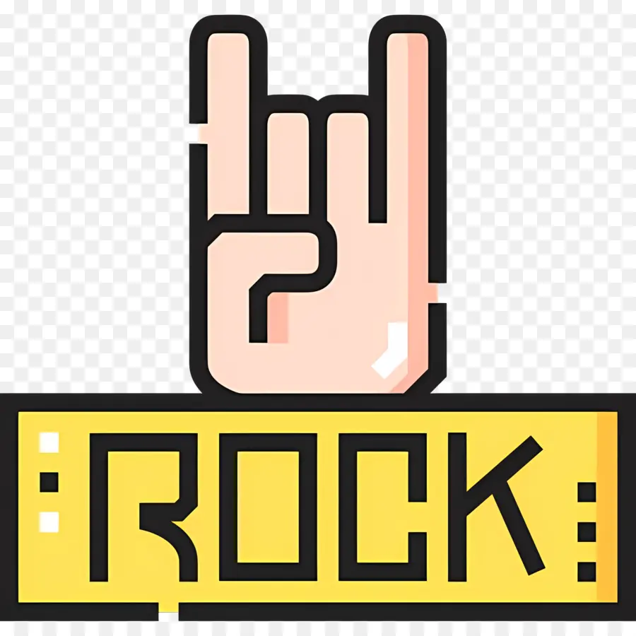 Rock Müzik，Kaya El Işareti PNG