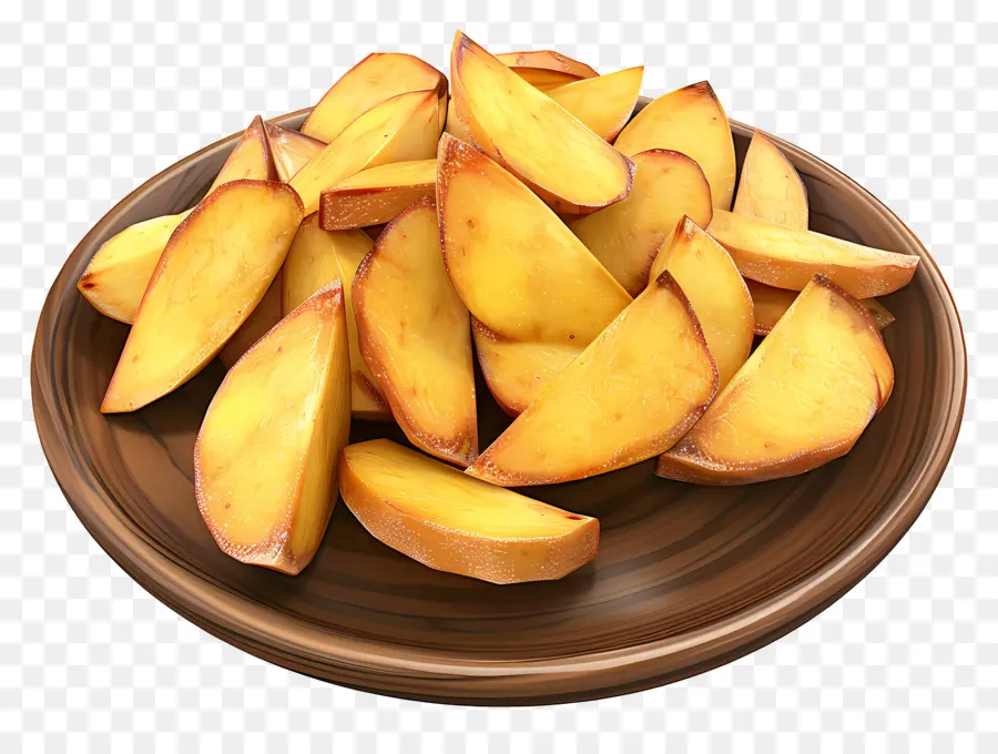 Patates Dilimleri，Plaka PNG