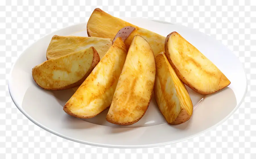 Patates Dilimleri，Plaka PNG