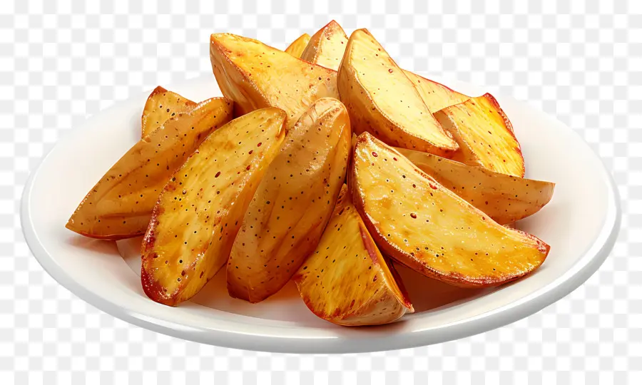 Patates Dilimleri，Plaka PNG