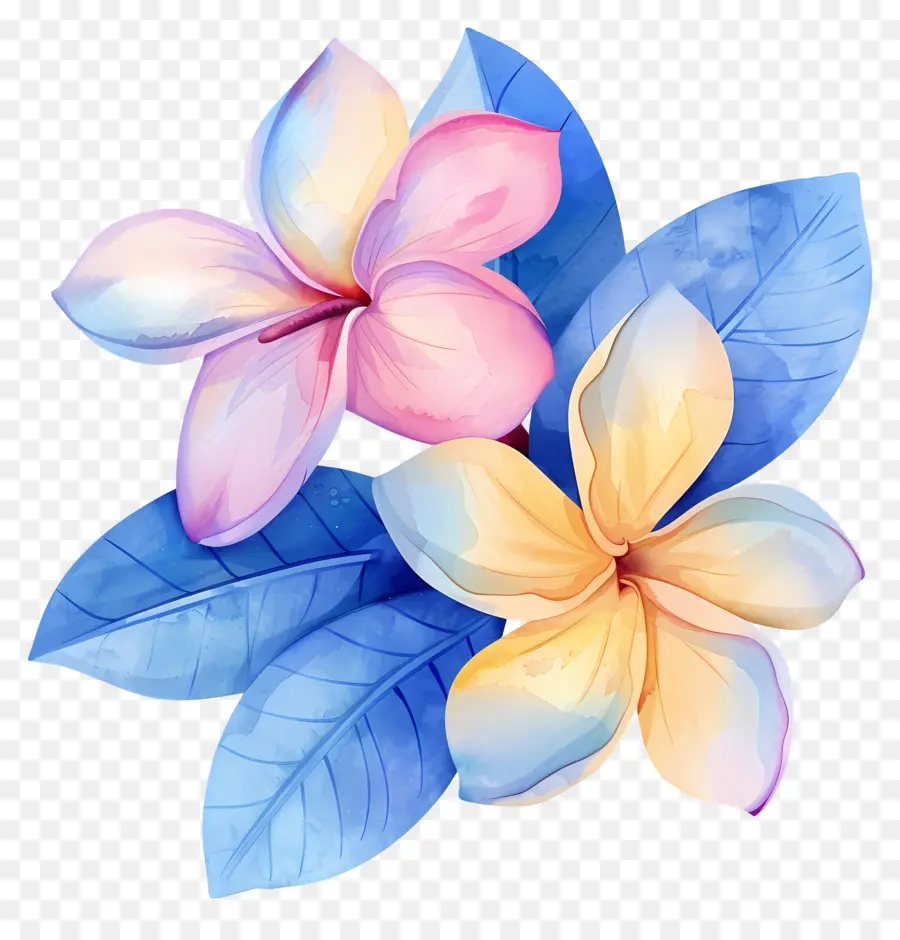 Plumeria çiçeği，Sarı Çiçekler PNG