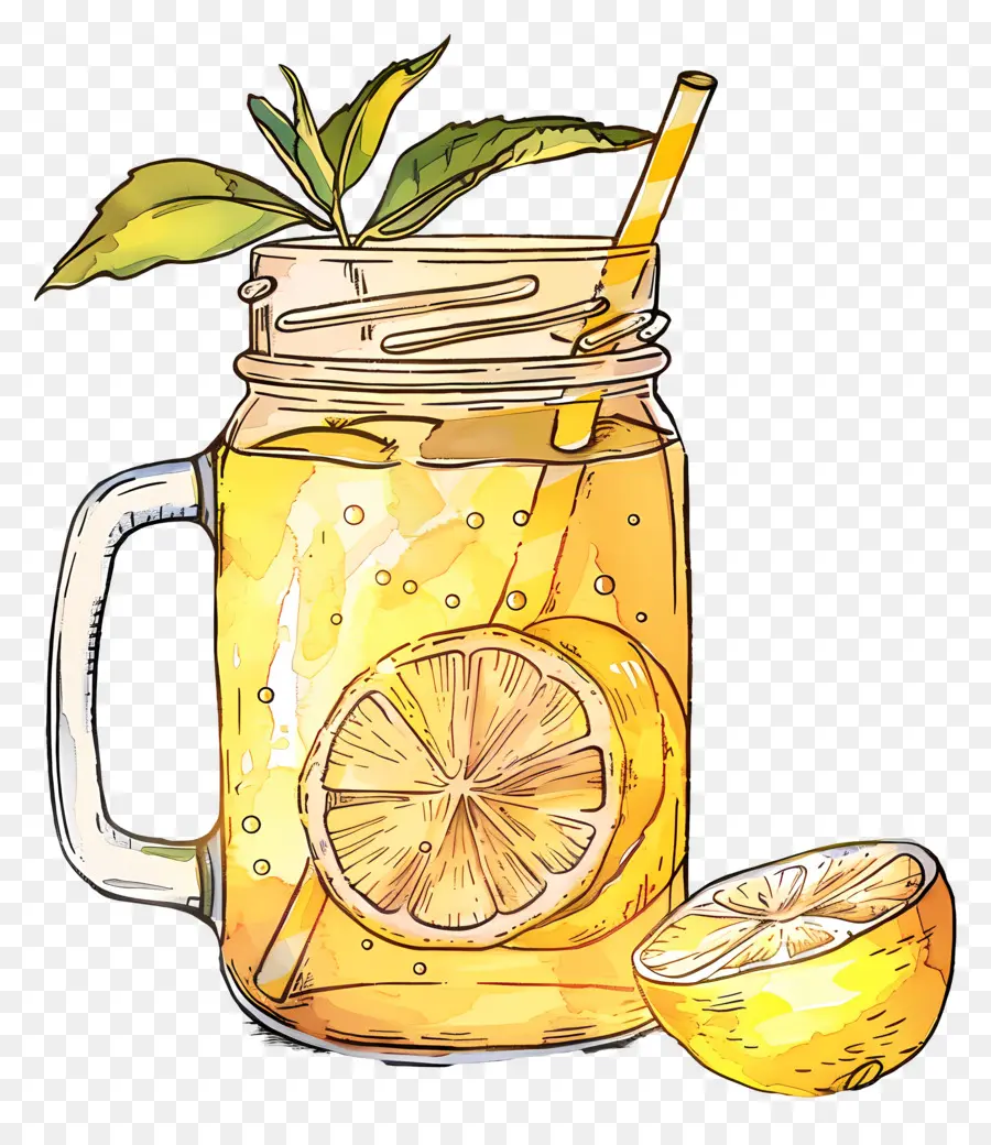 Limon Çayı，Kavanozda Limonata PNG