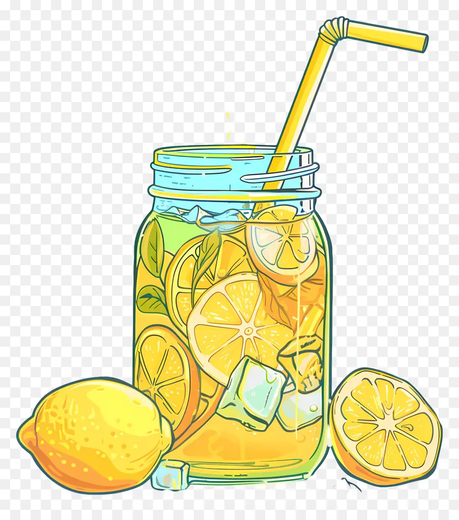 Limon Çayı，Kavanozda Limonata PNG