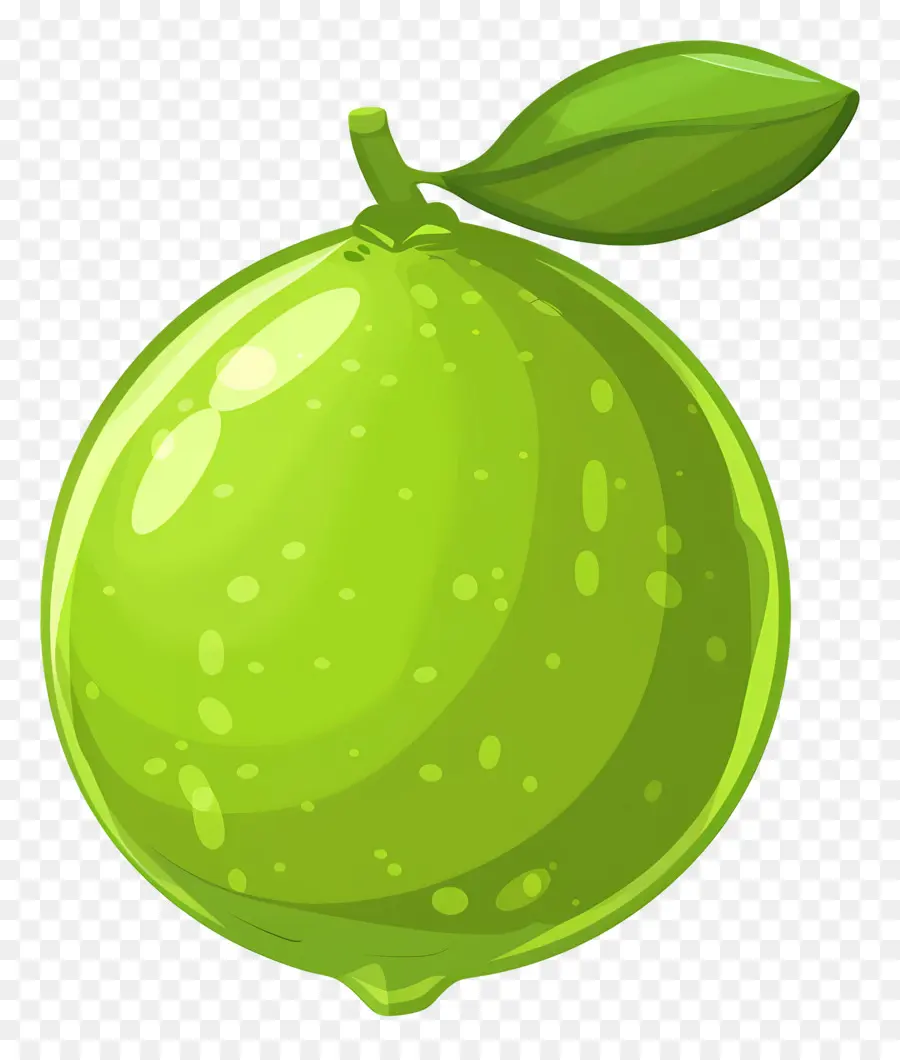 Yeşil Limon，Yapraklı Limon PNG