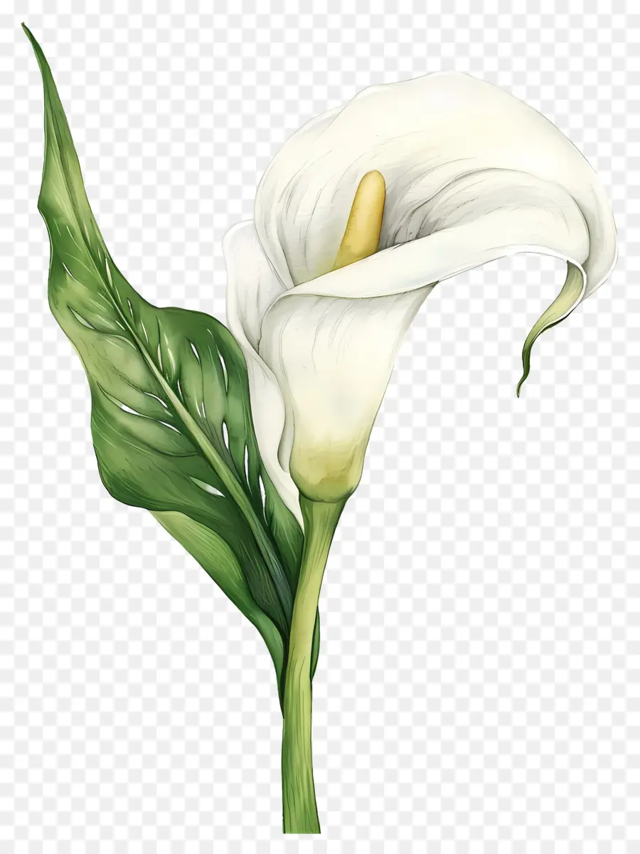 Calla Lily，Beyaz Calla Zambakları PNG