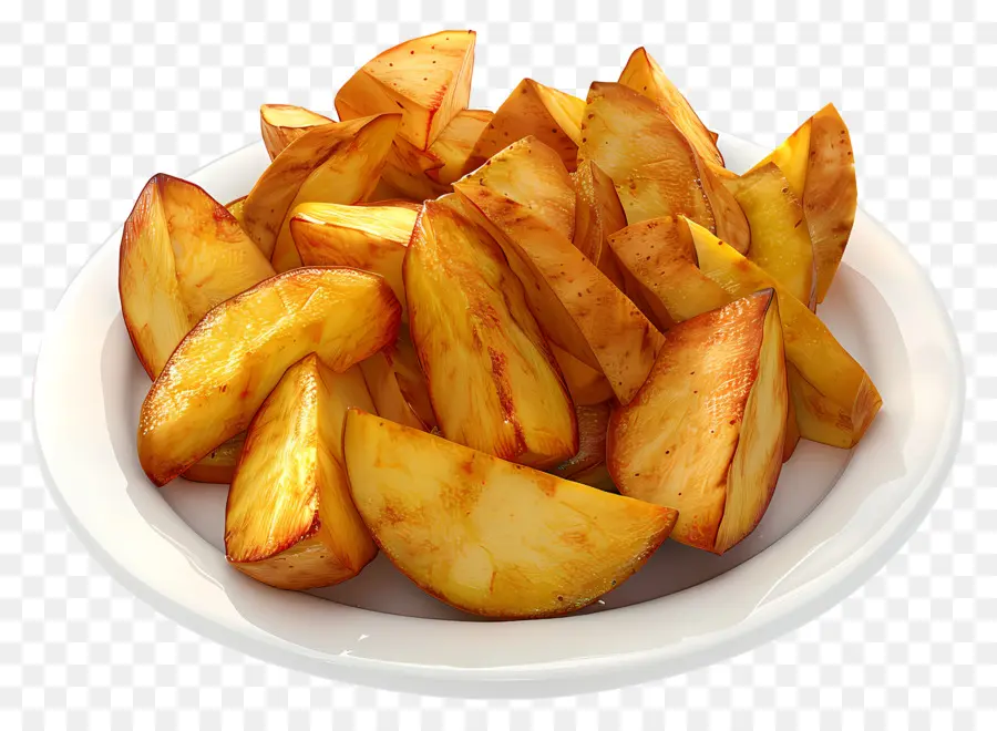 Patates Dilimleri，Plaka PNG