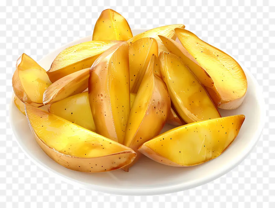 Patates Dilimleri，Plaka PNG