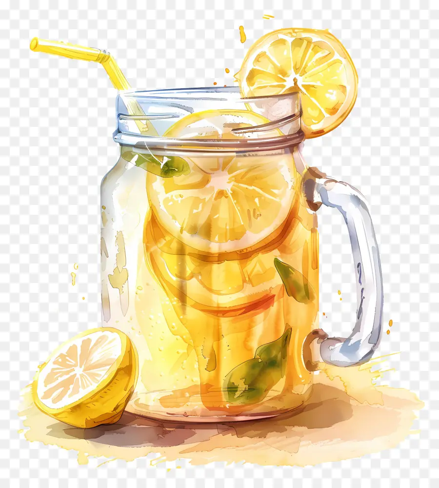 Limon Çayı，Kavanozda Limonata PNG