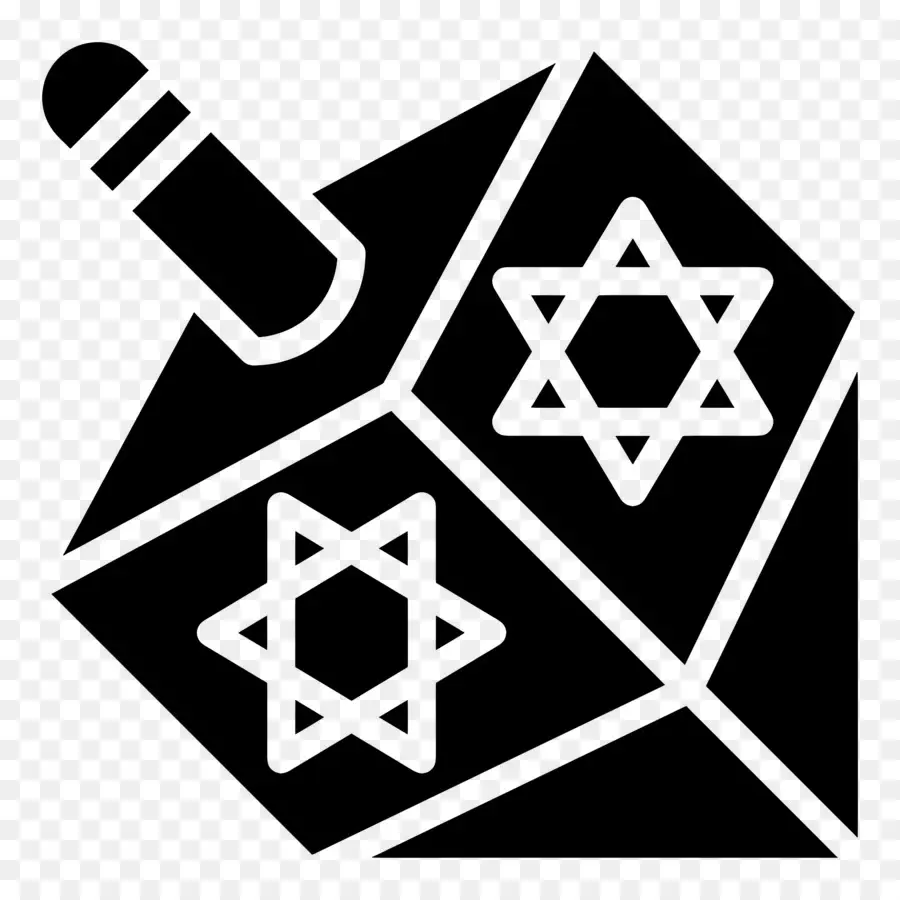 Hanuka Topaç，Siyah Dreidel PNG