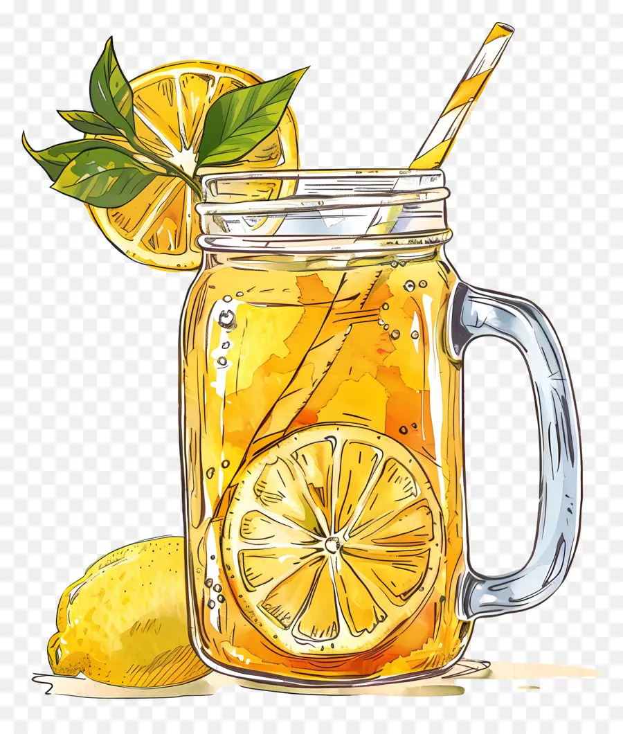 Limon Çayı，Kavanozda Limonata PNG