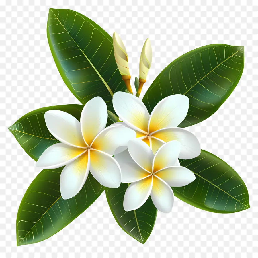 Frangipani Çiçeği，Plumeria'nın çiçekleri PNG