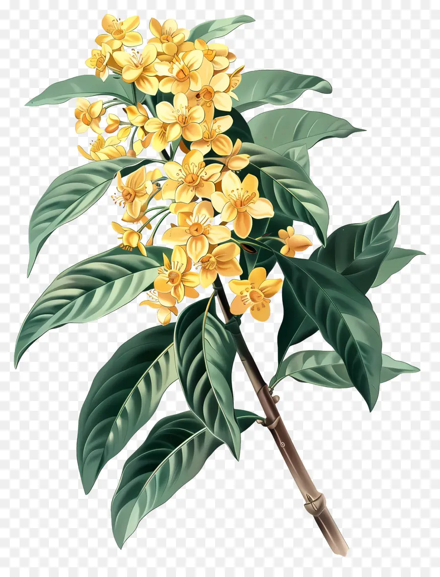 Osmanthus Çiçeği，Sarı Çiçekler PNG